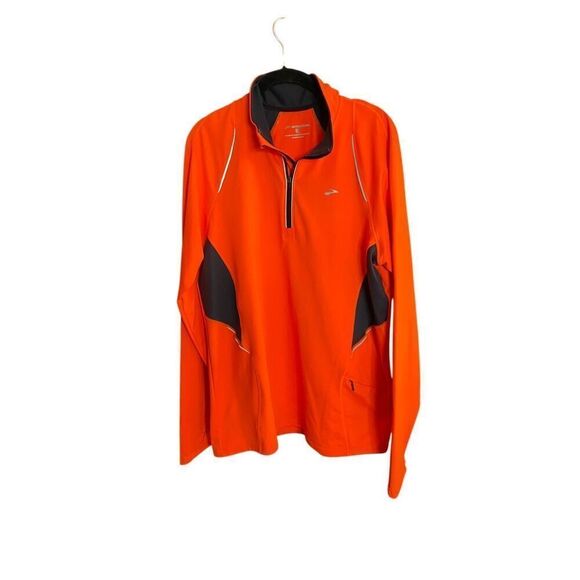 Brooks, women’s orange and black reflective, long sleeve jacket, size medium - Picture 2 of 5
